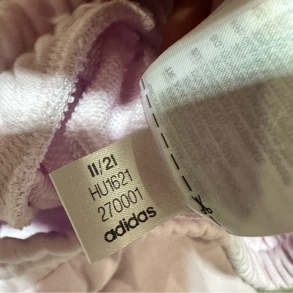 Adidas Originals Adicolor Jogger Sweatpants Drawcord Fleece Logo Pink Size Large - Picture 8 of 8